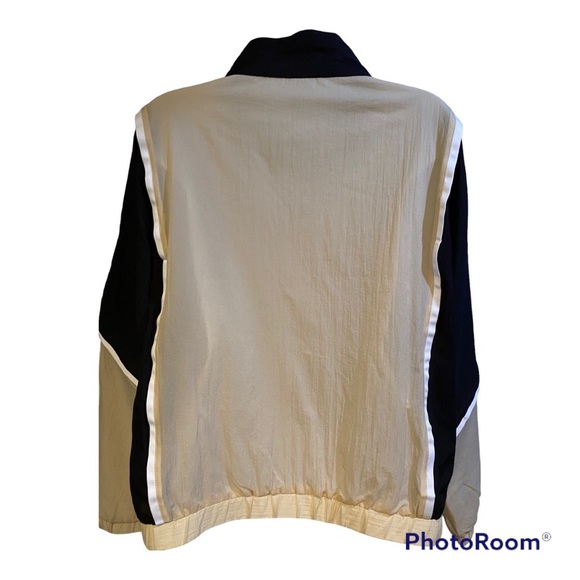 ZYIA Active Jacket Lightweight Netted Lining Color Block Tan/White/Black Size L - Picture 3 of 15